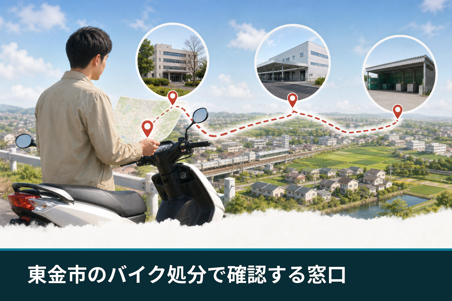 東金市のバイク処分で確認する窓口