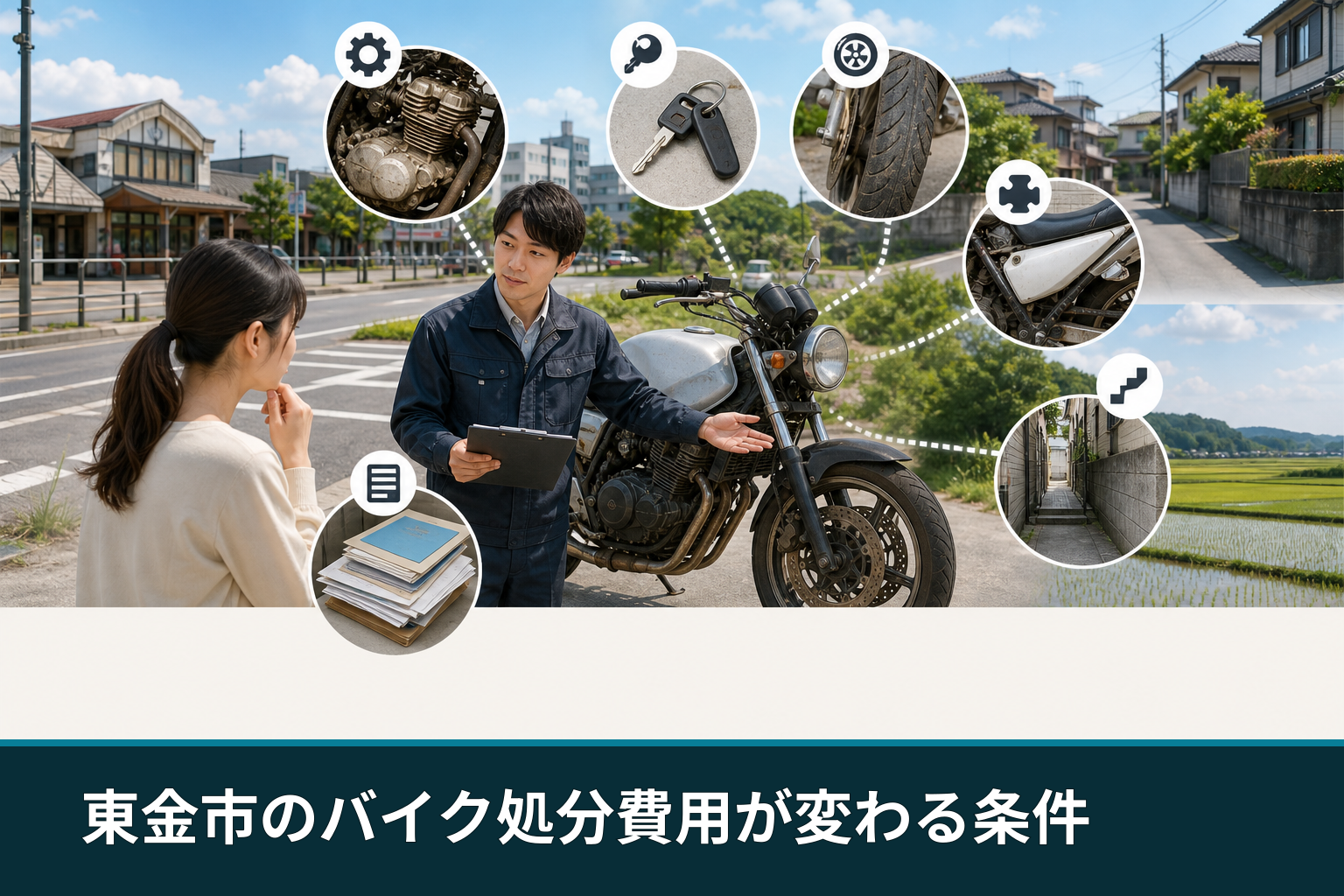 東金市のバイク処分費用が変わる条件