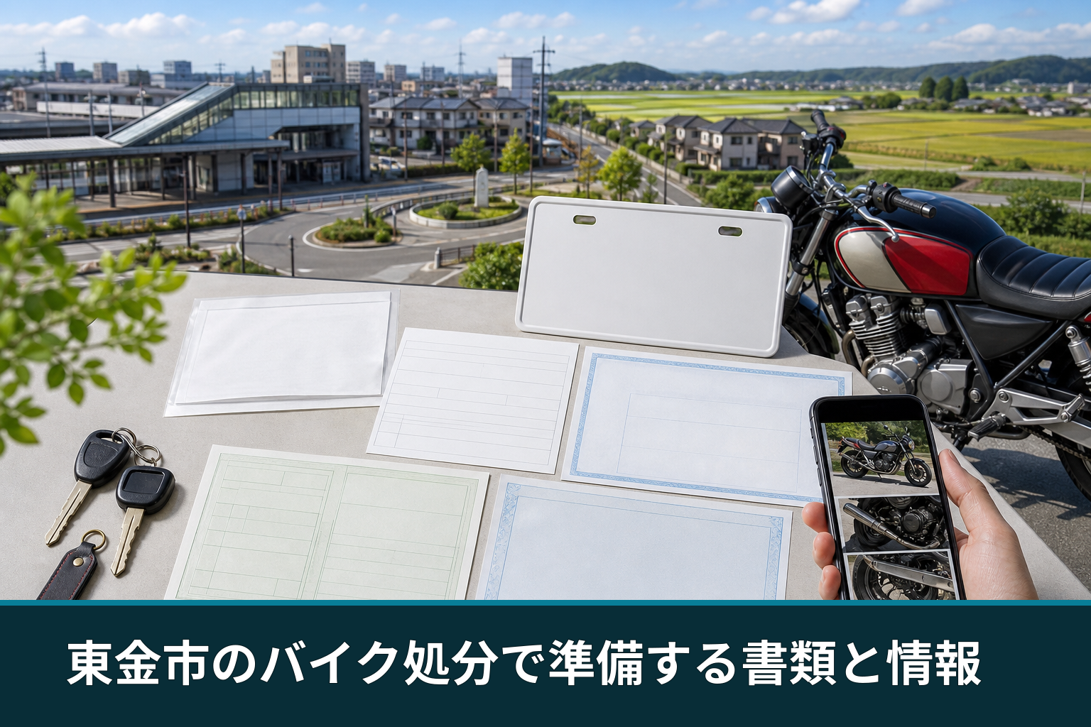 東金市のバイク処分で準備する書類と情報