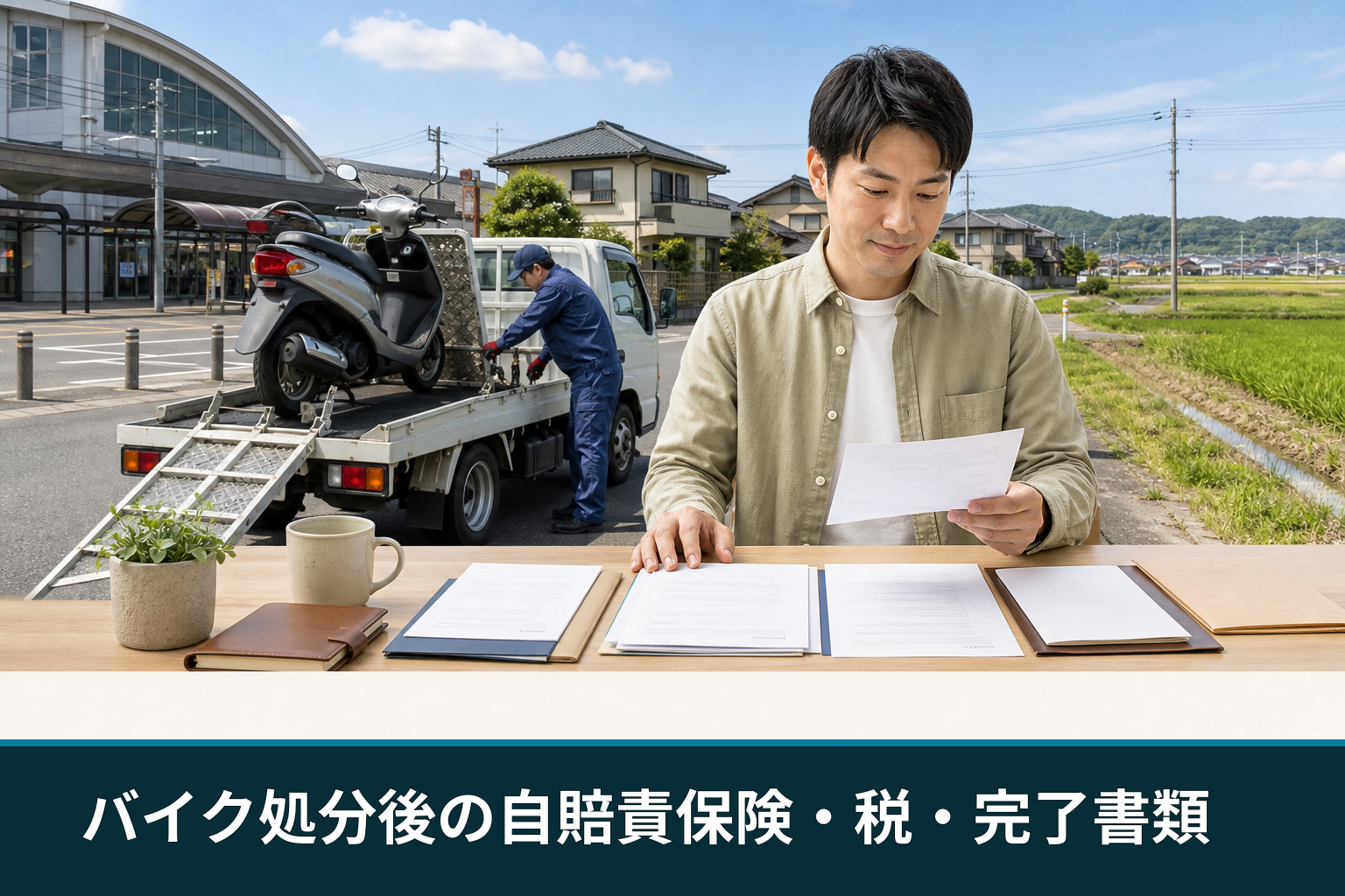 バイク処分後の自賠責保険・税・完了書類