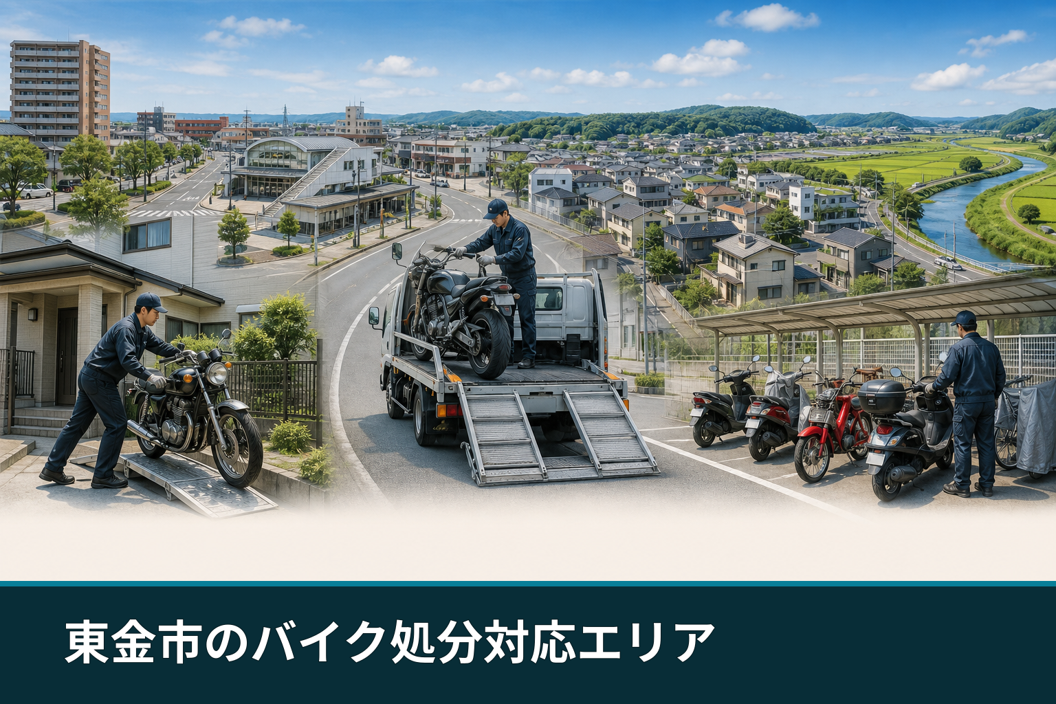 東金市のバイク処分対応エリア