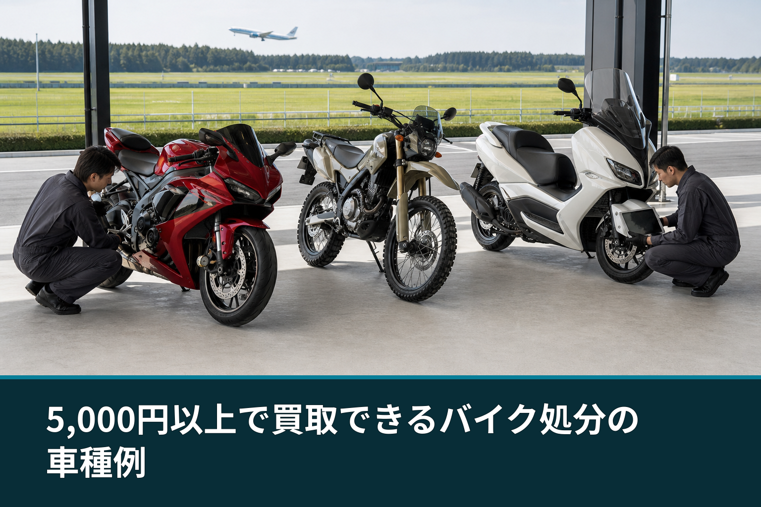 5,000円以上で買取できるバイク処分の車種例