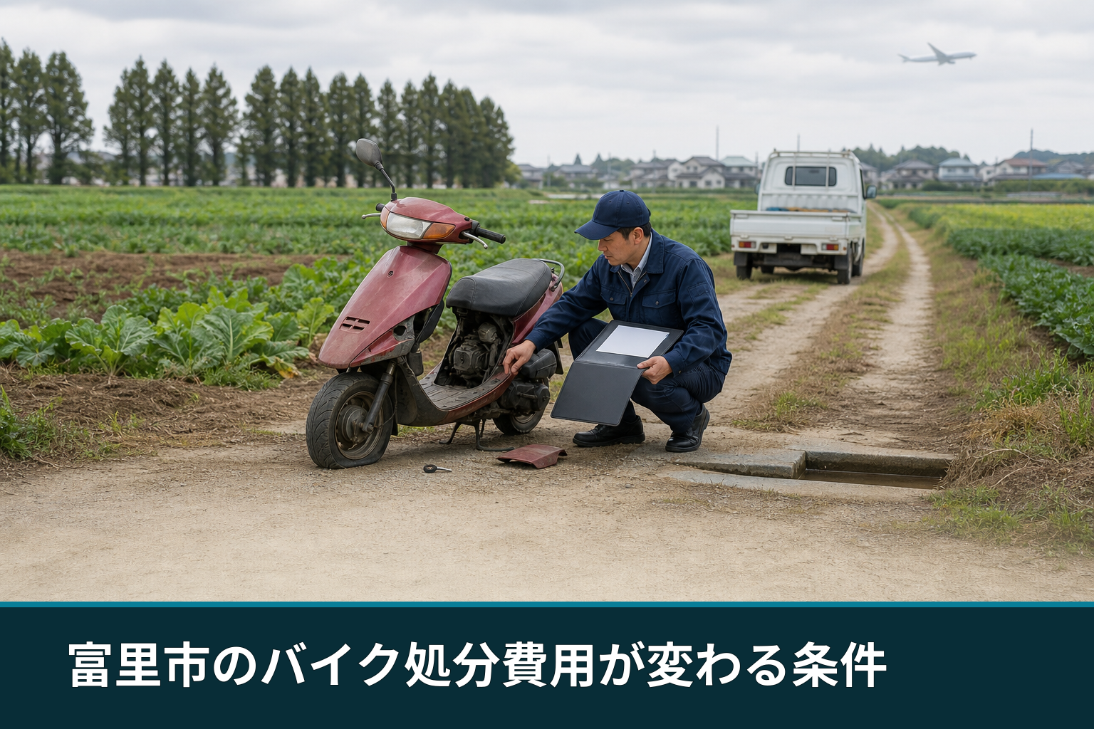 富里市のバイク処分費用が変わる条件