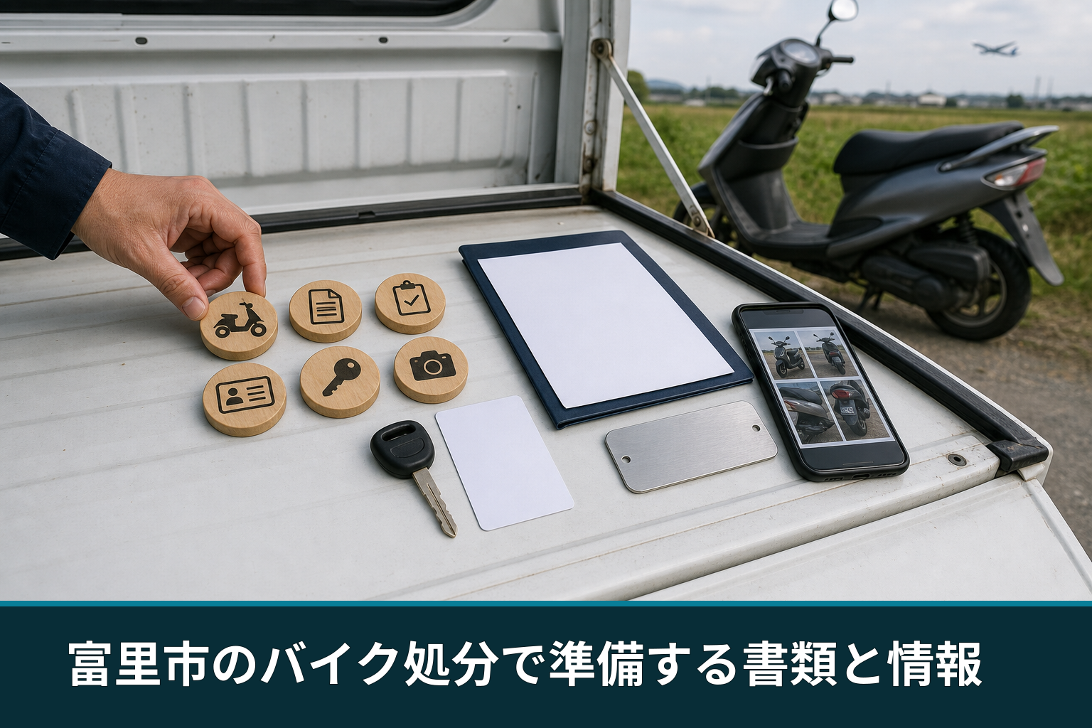 富里市のバイク処分で準備する書類と情報