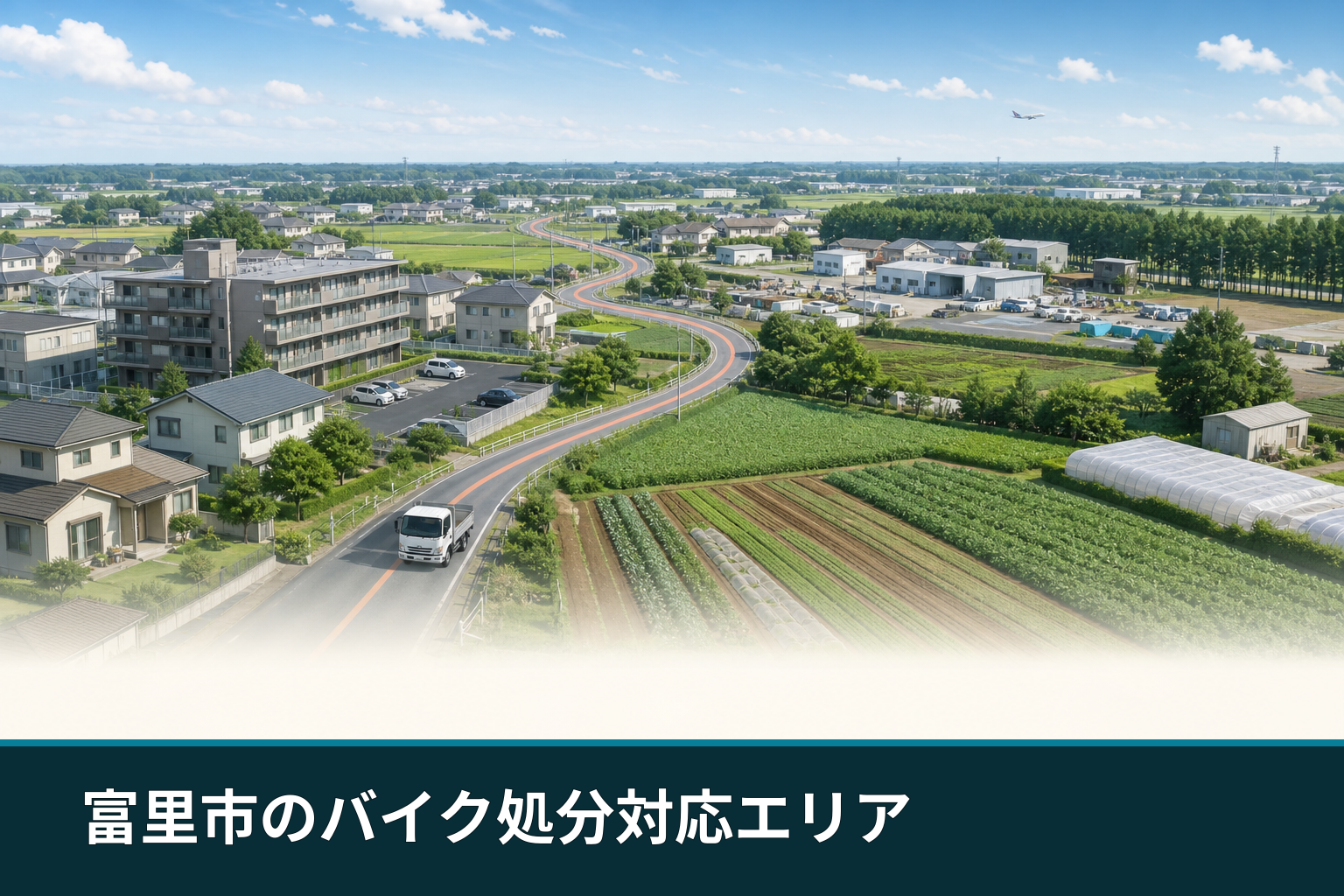 富里市のバイク処分対応エリア