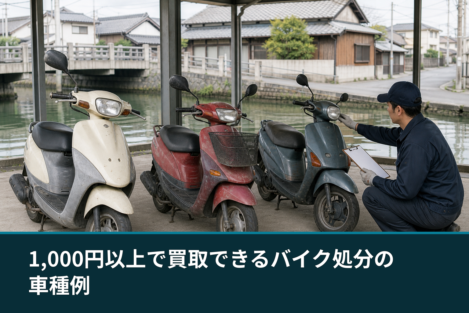 1,000円以上で買取できるバイク処分の車種例