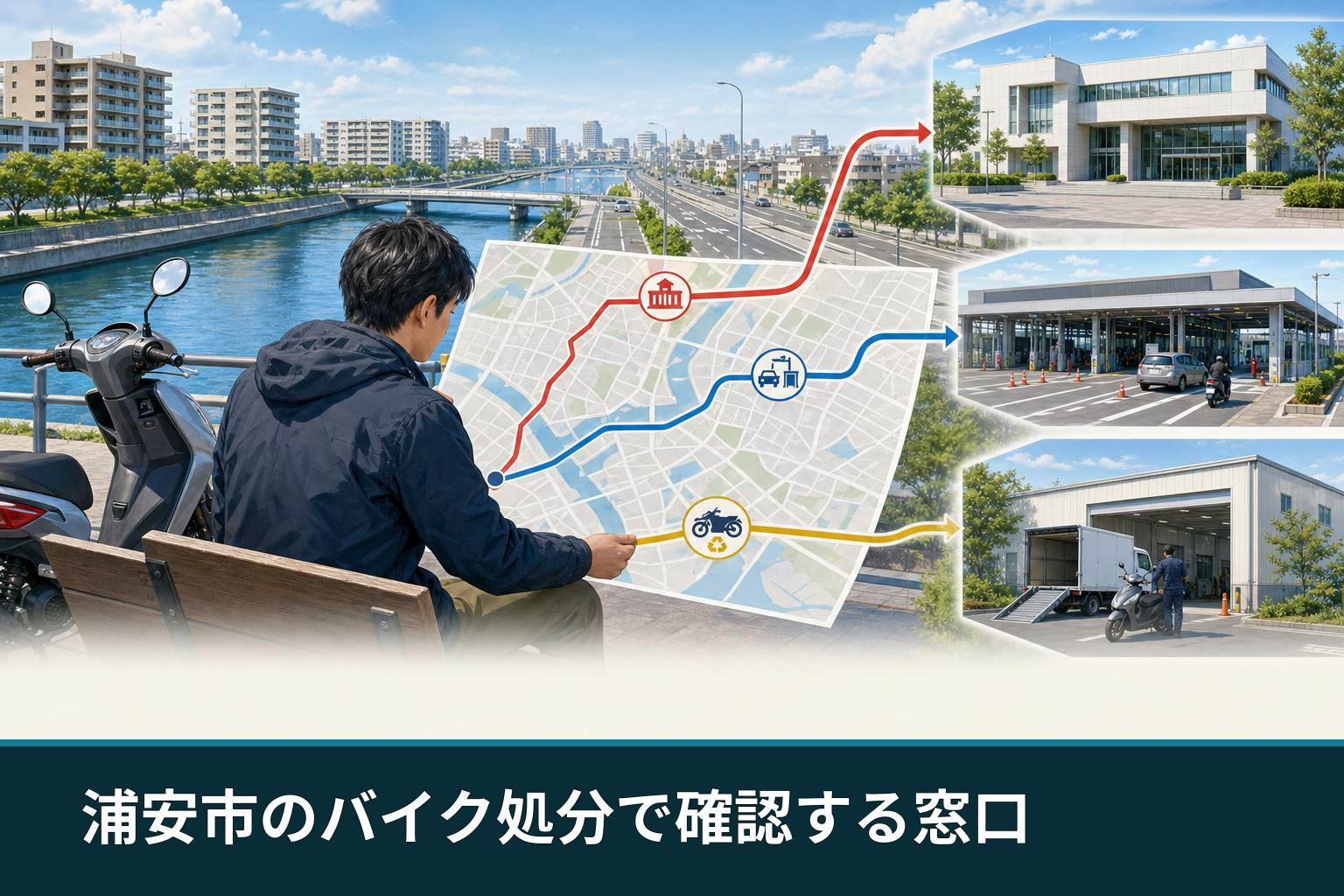 浦安市のバイク処分で確認する窓口