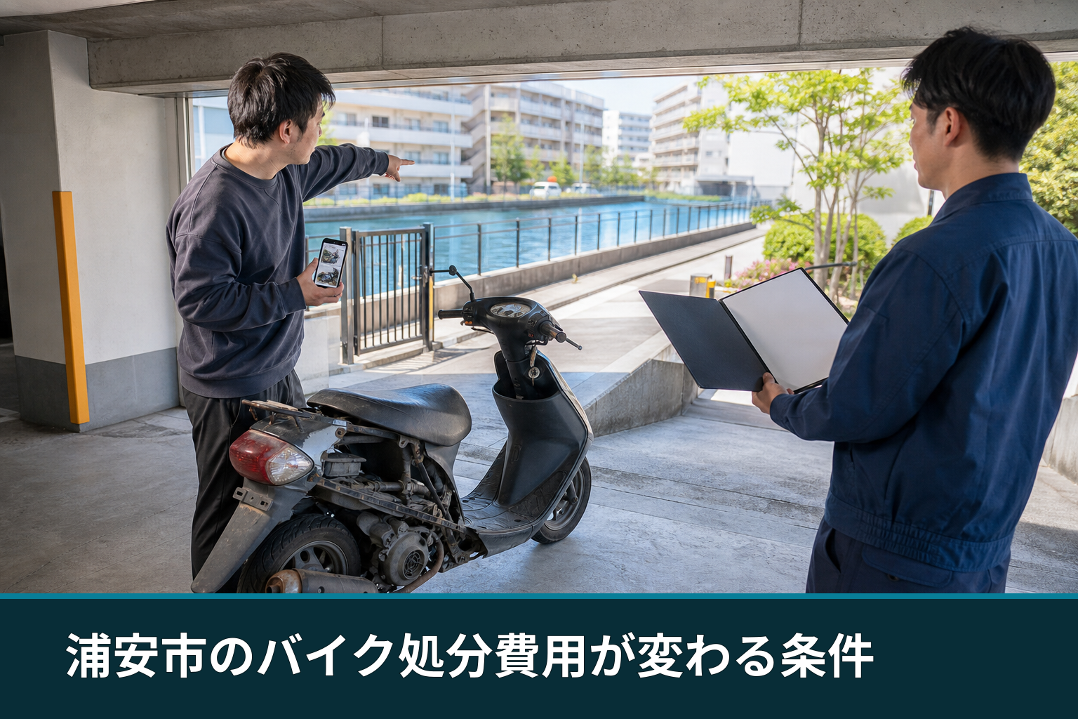 浦安市のバイク処分費用が変わる条件