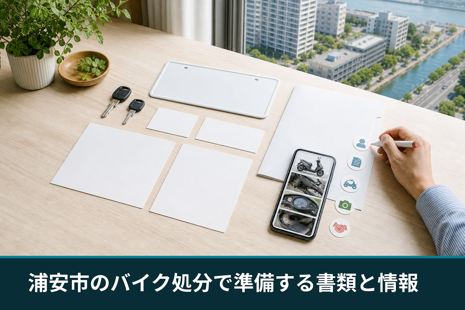 浦安市のバイク処分で準備する書類と情報