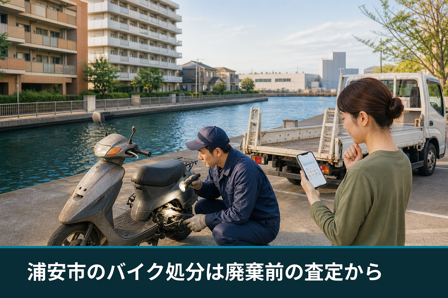 浦安市のバイク処分は廃棄前の査定から