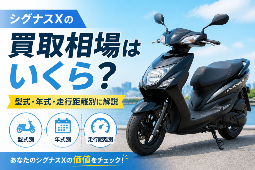 シグナスXの買取相場はいくら?型式・年式・走行距離別に解説