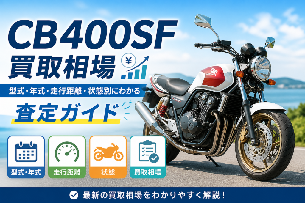 CB400SF 買取相場｜型式・年式・走行距離・状態別にわかる査定ガイド