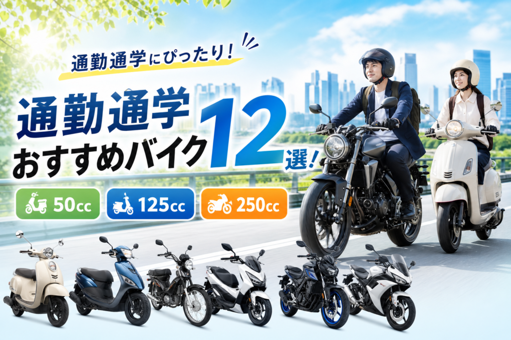 通勤通学おすすめバイク12選！【50cc 125cc 250cc】