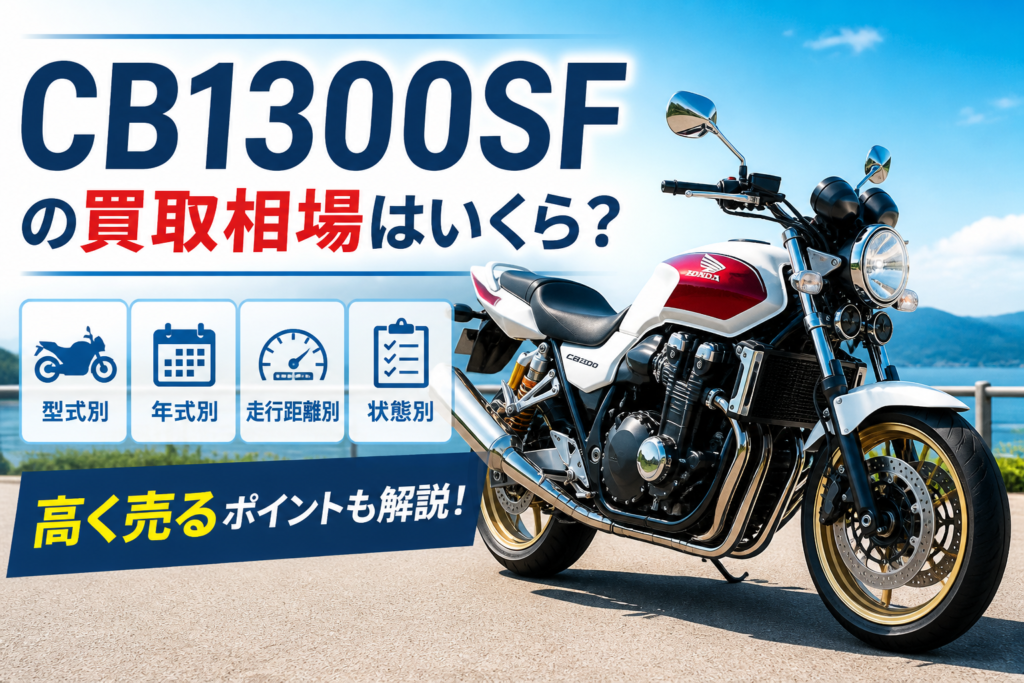 CB1300SFの買取相場はいくら?型式・年式・走行距離・状態別に解説