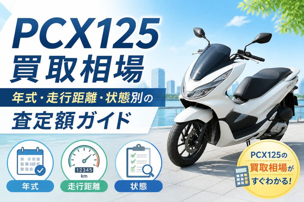 PCX125 買取相場｜年式・走行距離・状態別の査定額ガイド