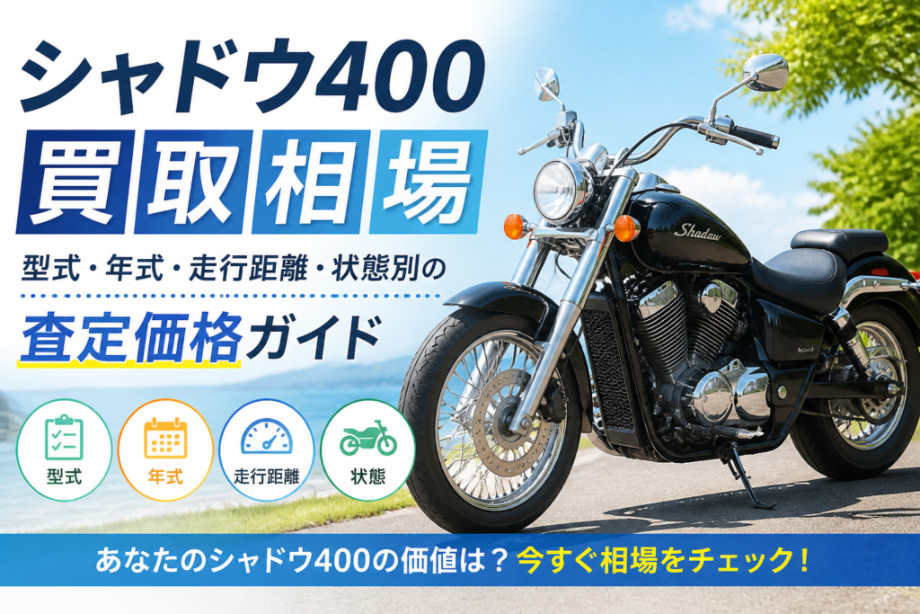 シャドウ400 買取相場｜型式・年式・走行距離・状態別の査定価格ガイド