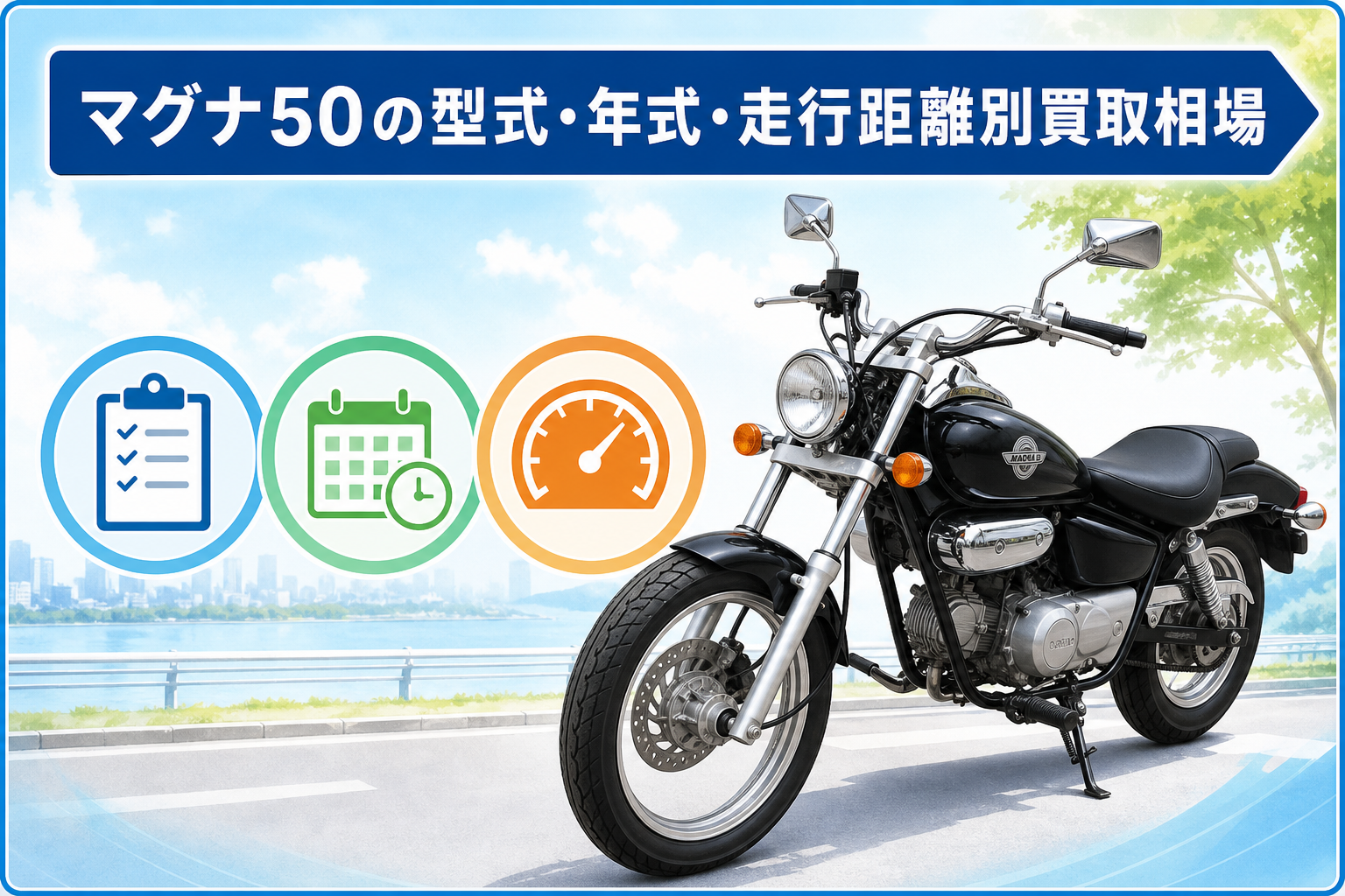 マグナ50の型式・年式・走行距離別買取相場
