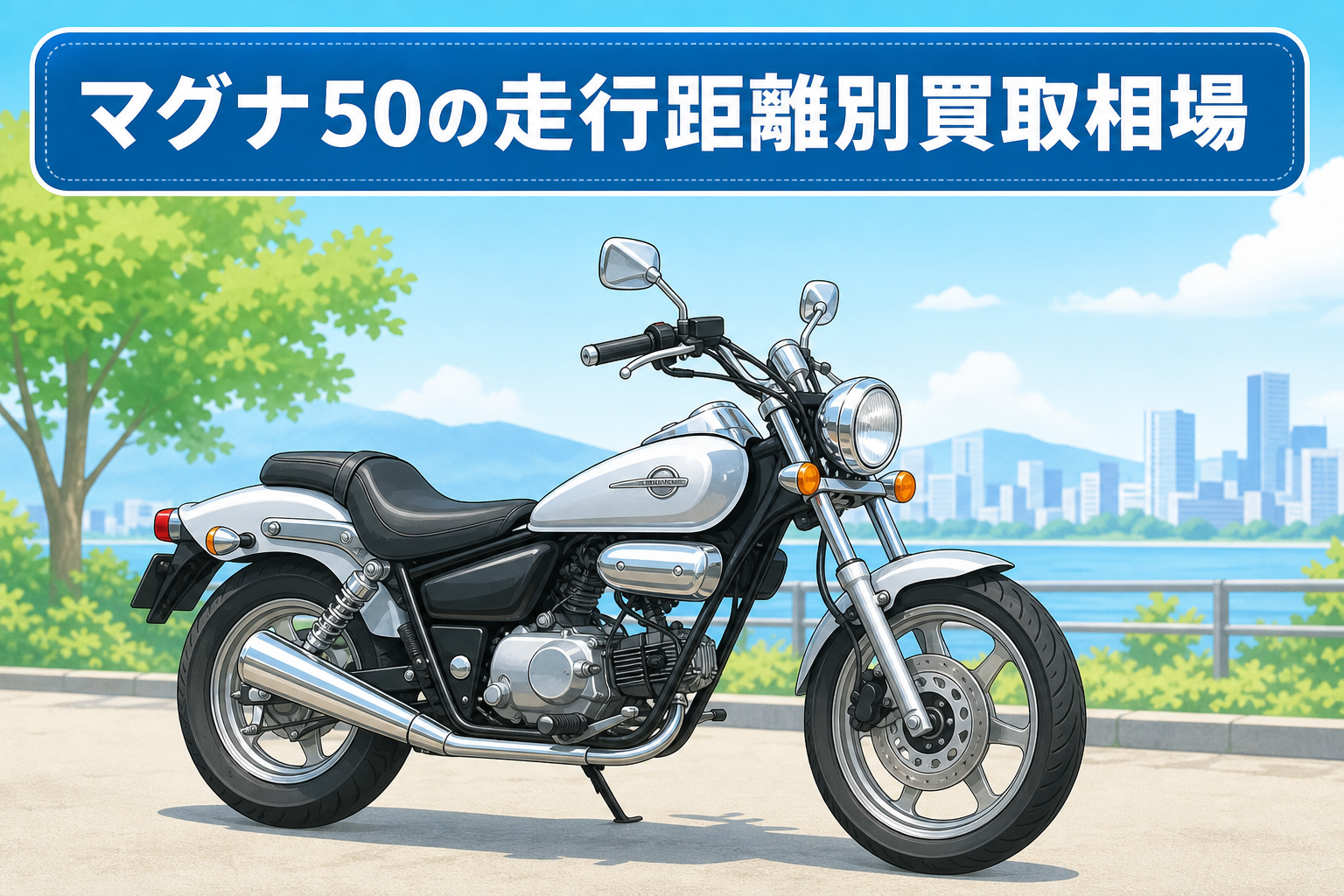 マグナ50の走行距離別買取相場
