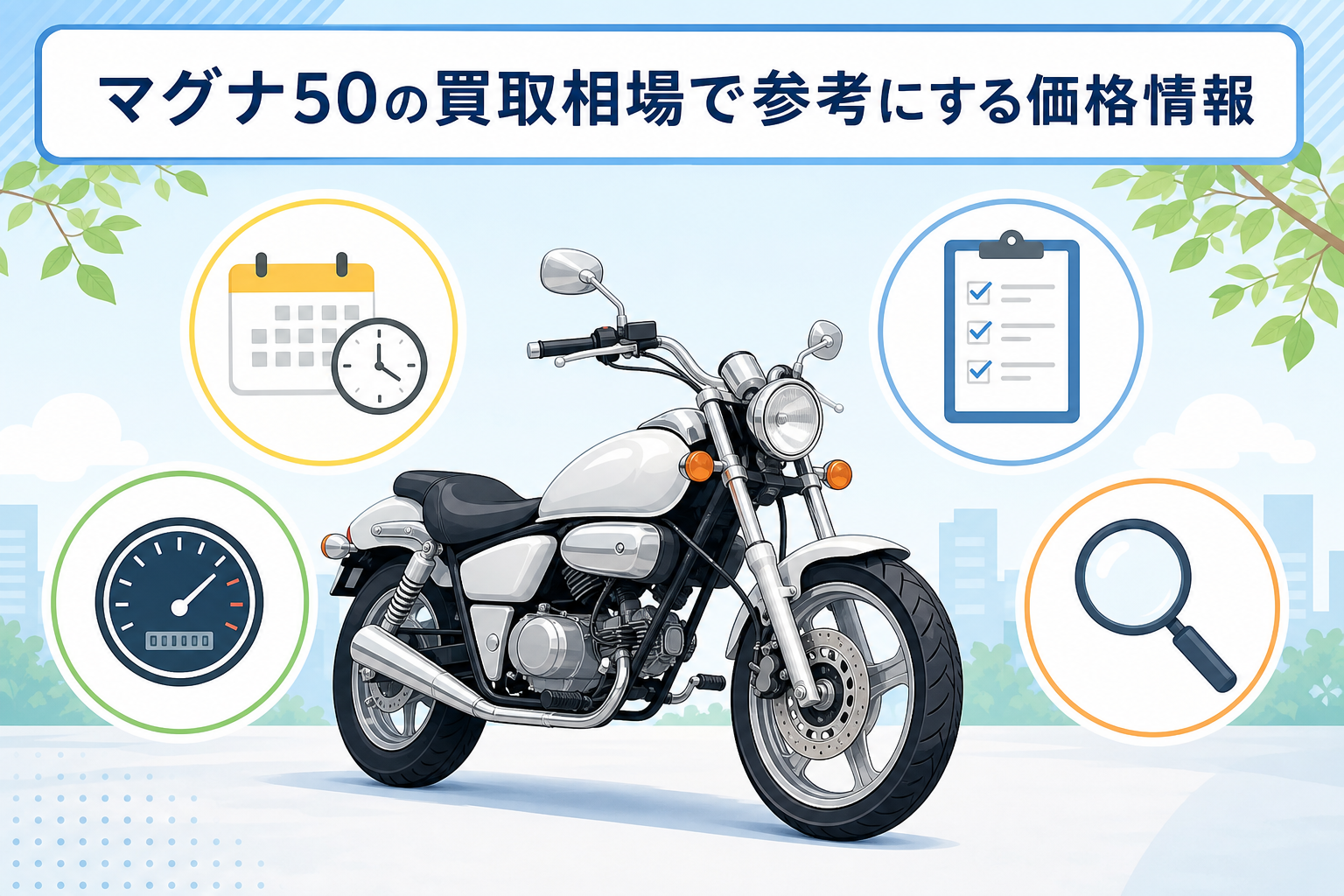 マグナ50の買取相場で参考にする価格情報