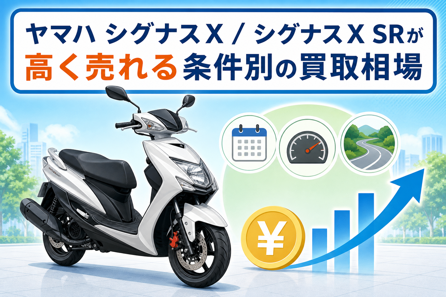 ヤマハ シグナスX / シグナスX SRが高く売れる条件別の買取相場