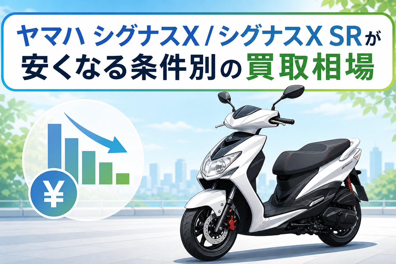 ヤマハ シグナスX / シグナスX SRが安くなる条件別の買取相場