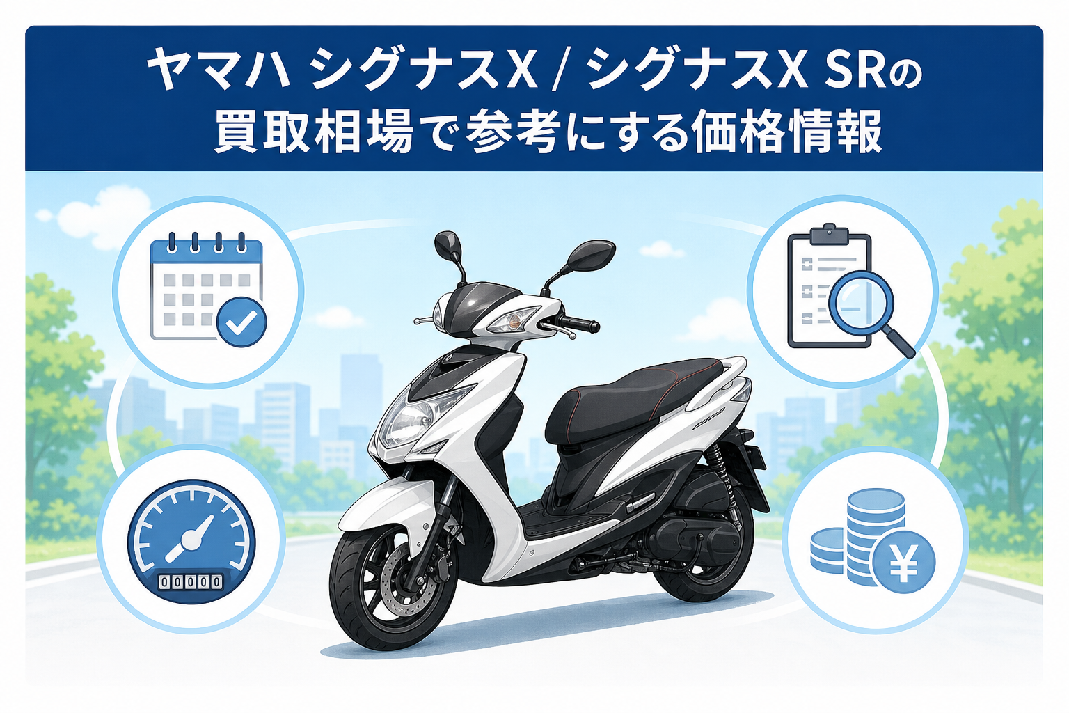 ヤマハ シグナスX / シグナスX SRの買取相場で参考にする価格情報