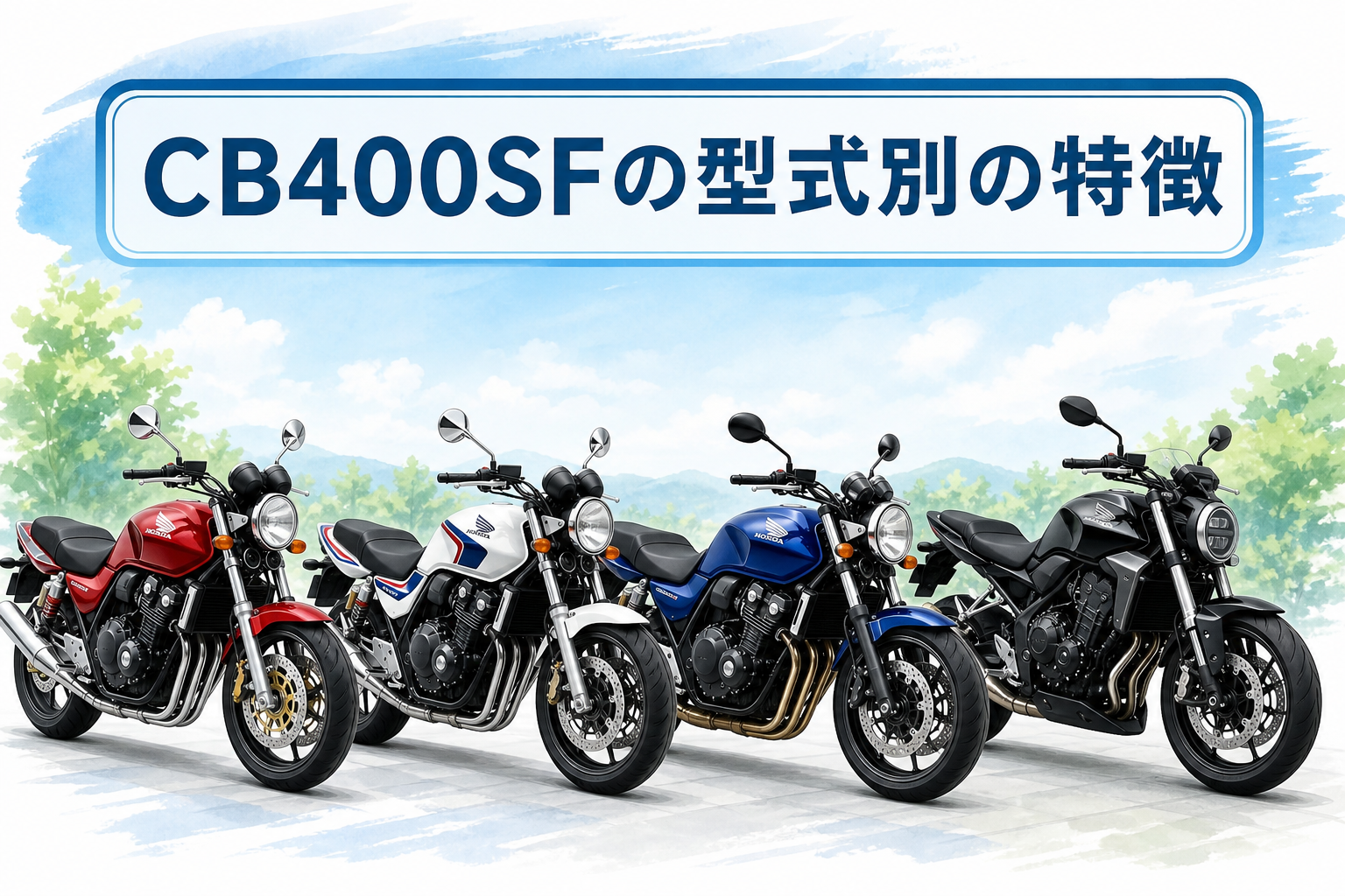 CB400SFの型式別の特徴
