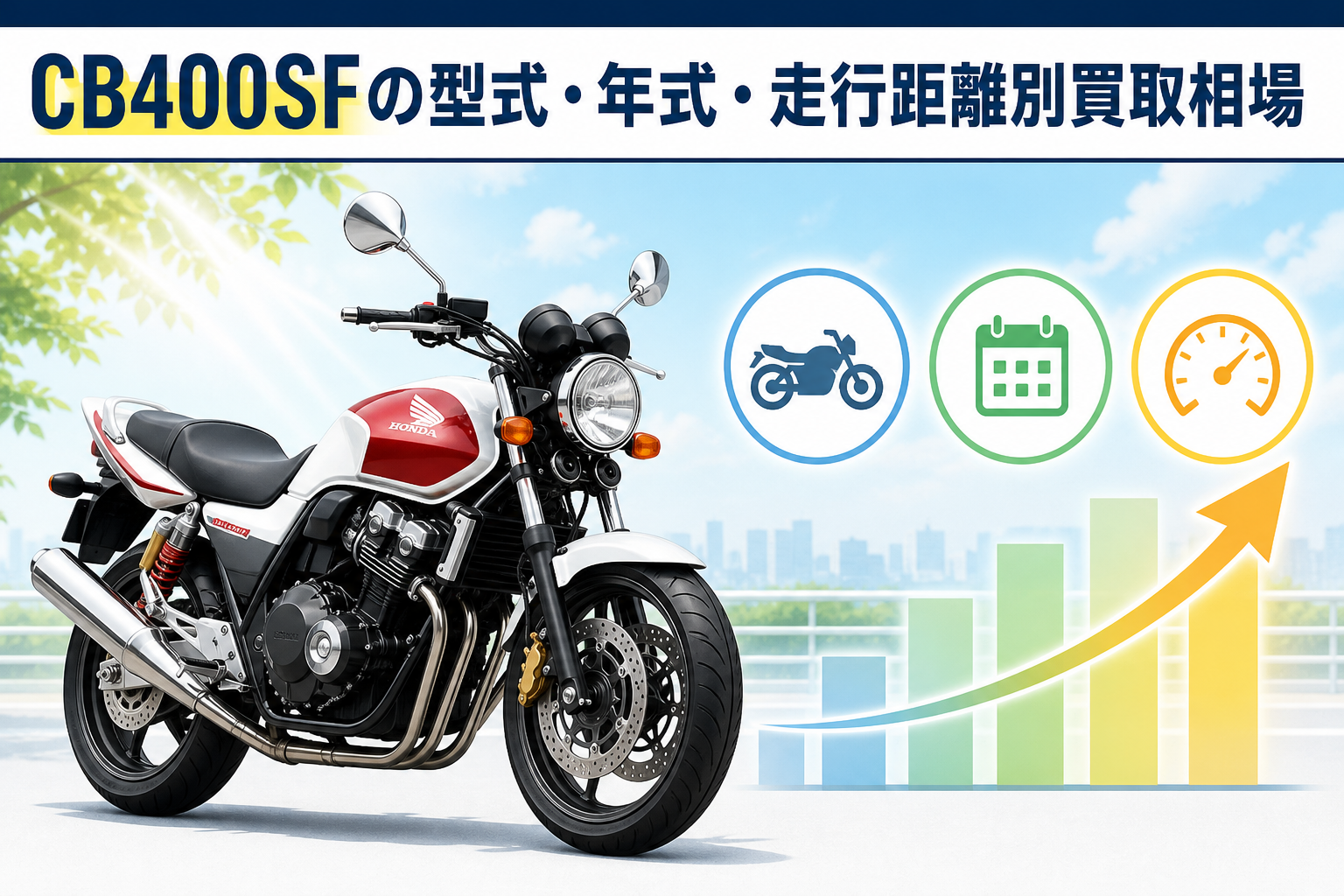 CB400SFの型式・年式・走行距離別買取相場