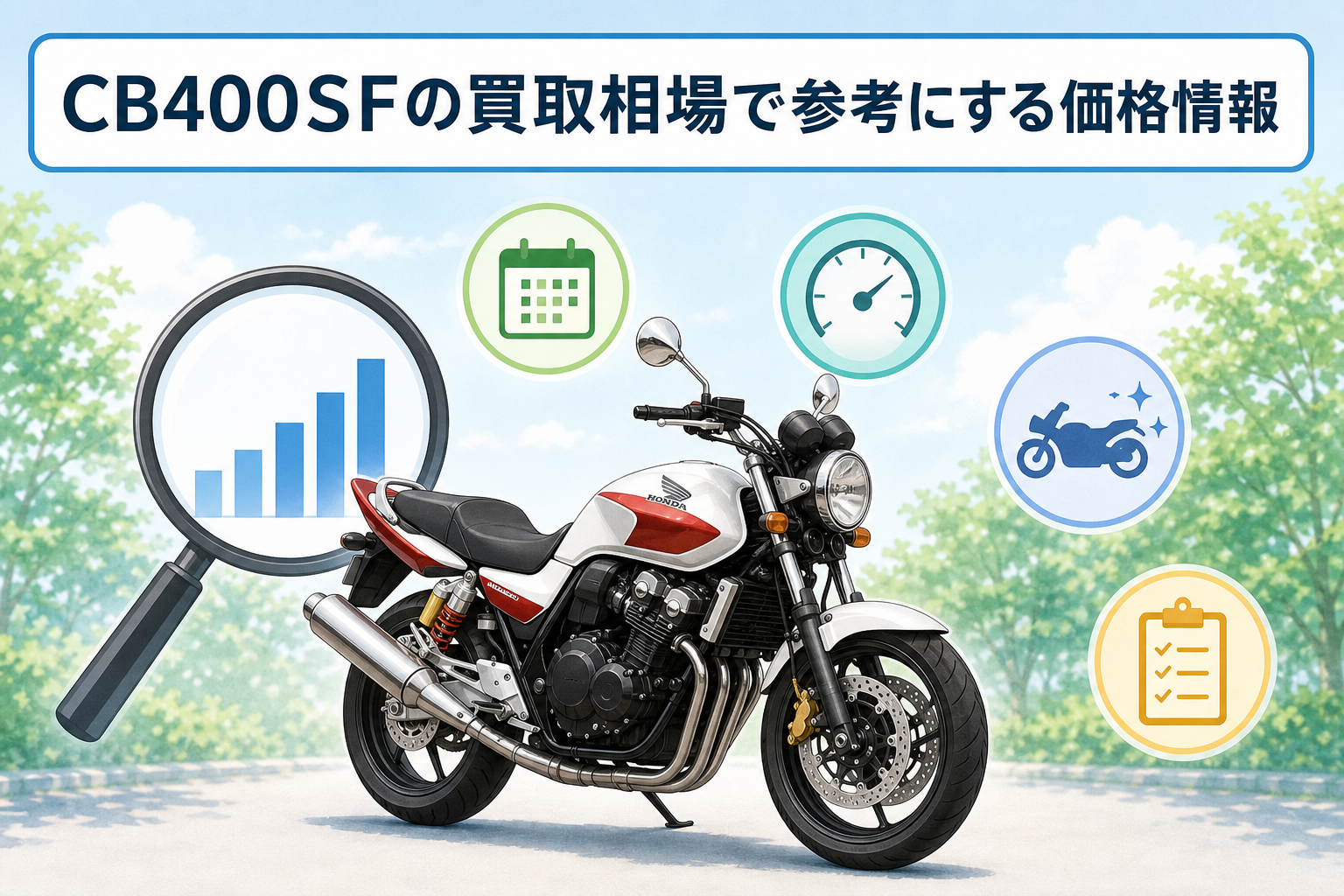 CB400SFの買取相場で参考にする価格情報