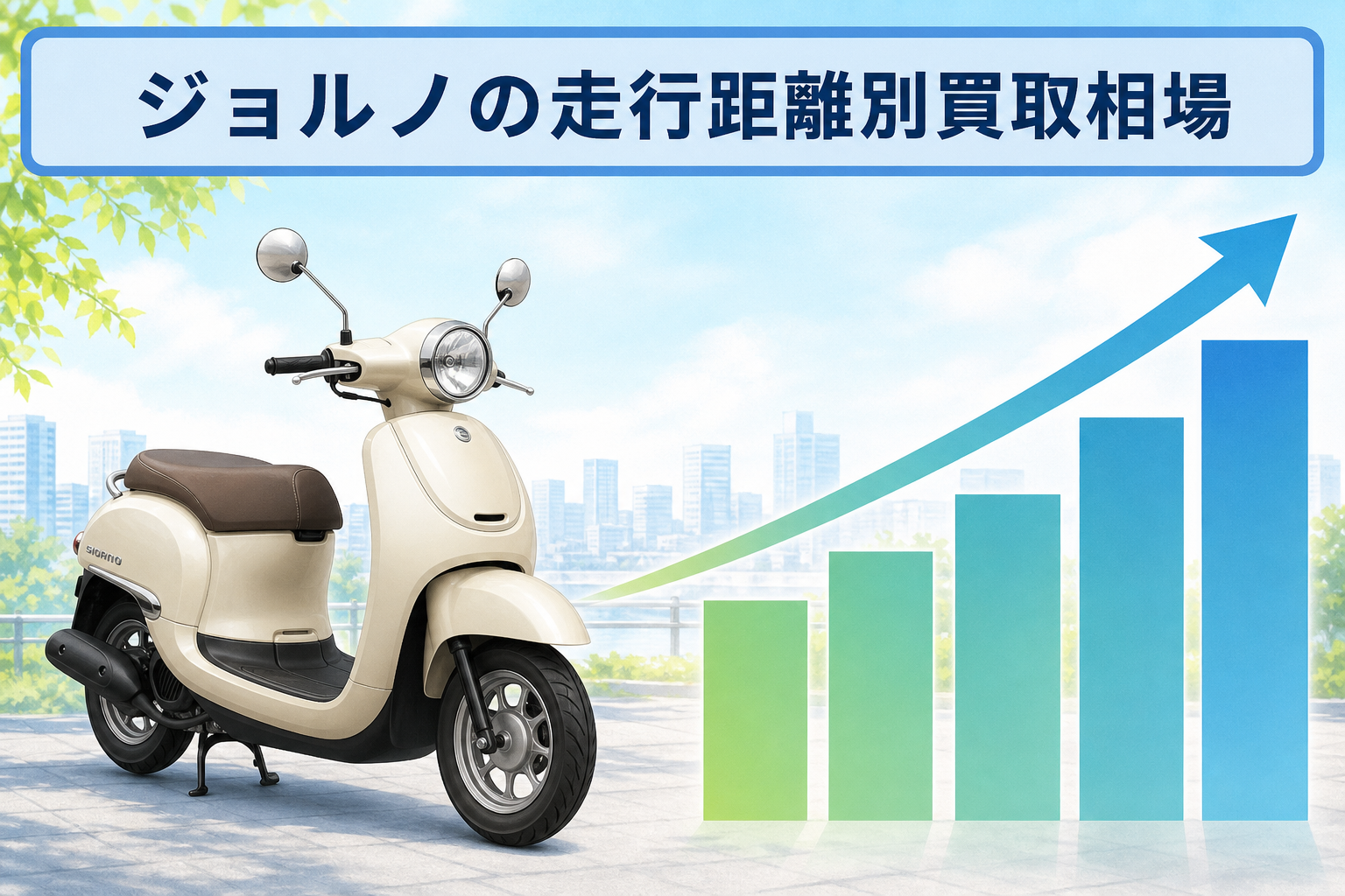ジョルノの走行距離別買取相場