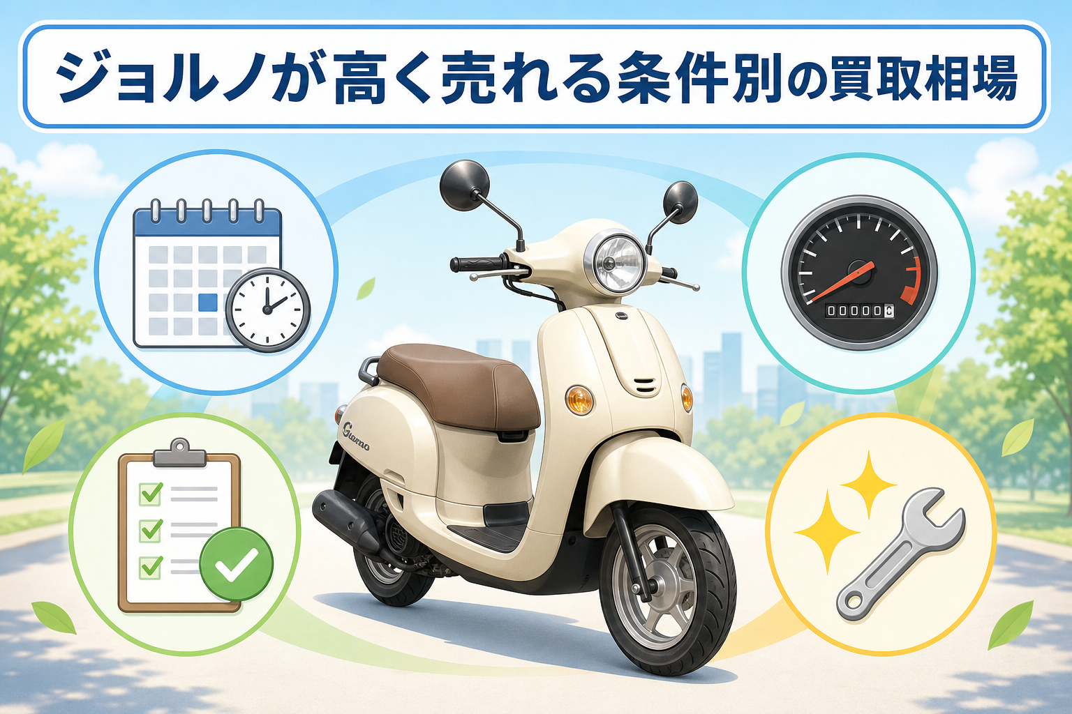 ジョルノが高く売れる条件別の買取相場