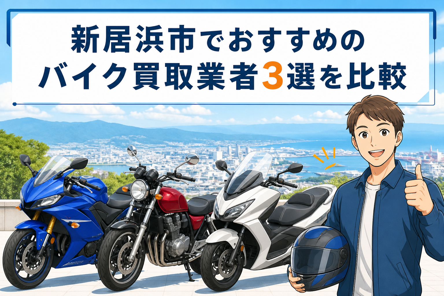 新居浜市でおすすめのバイク買取業者3選を比較