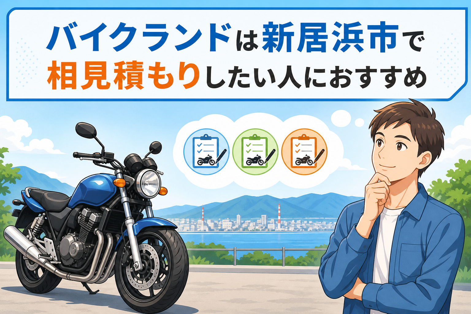 バイクランドは新居浜市で相見積もりしたい人におすすめ