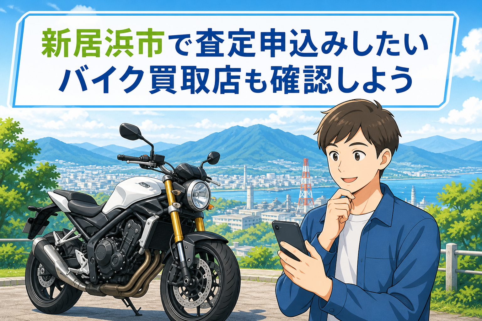 新居浜市で査定申込みしたいバイク買取店も確認しよう