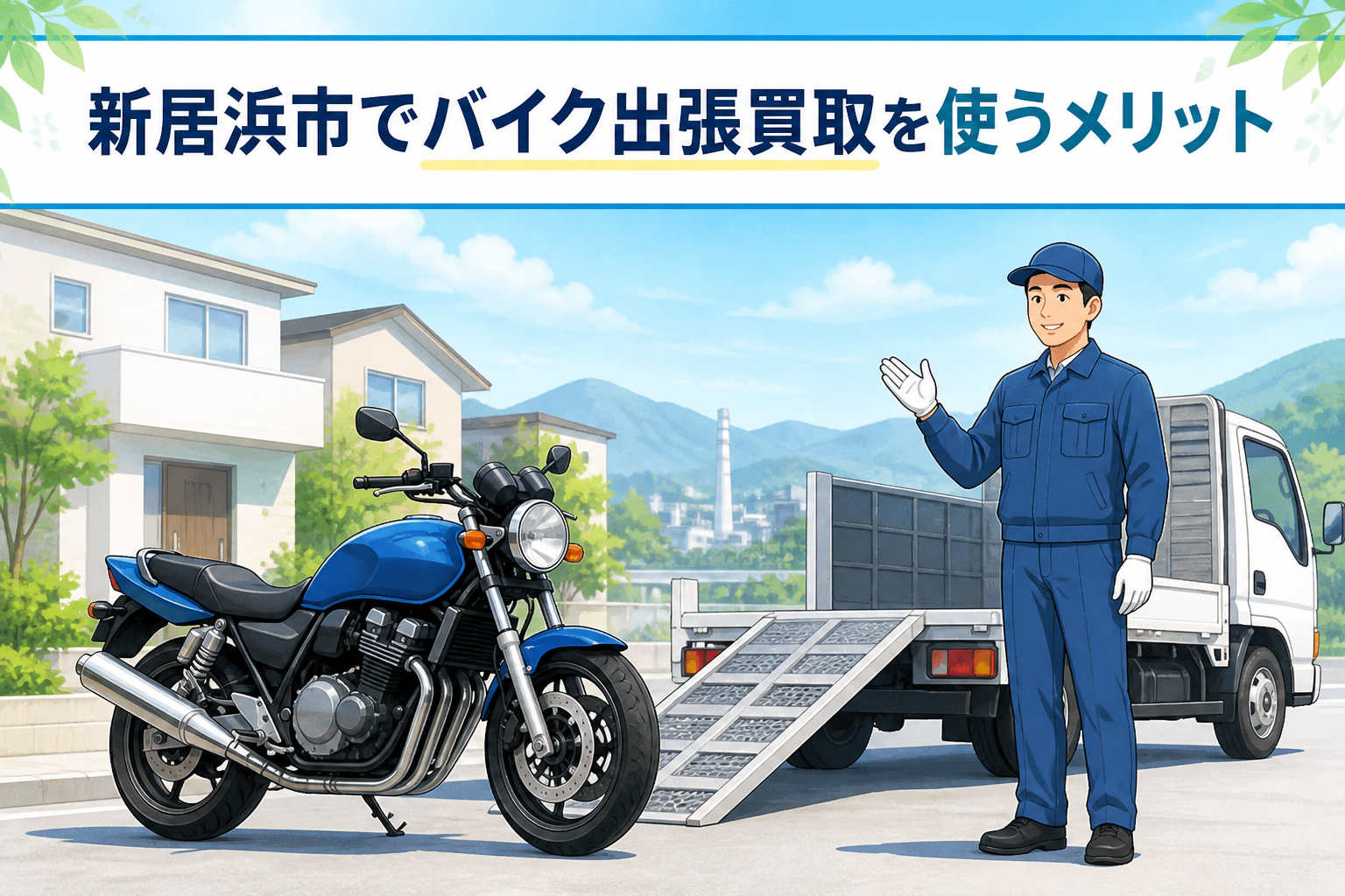 新居浜市でバイク出張買取を使うメリット