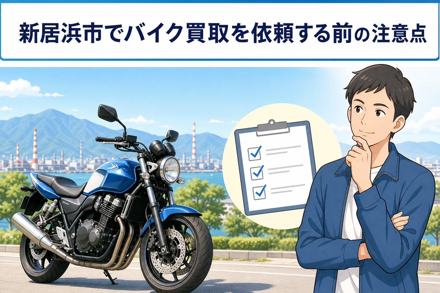 新居浜市でバイク買取を依頼する前の注意点