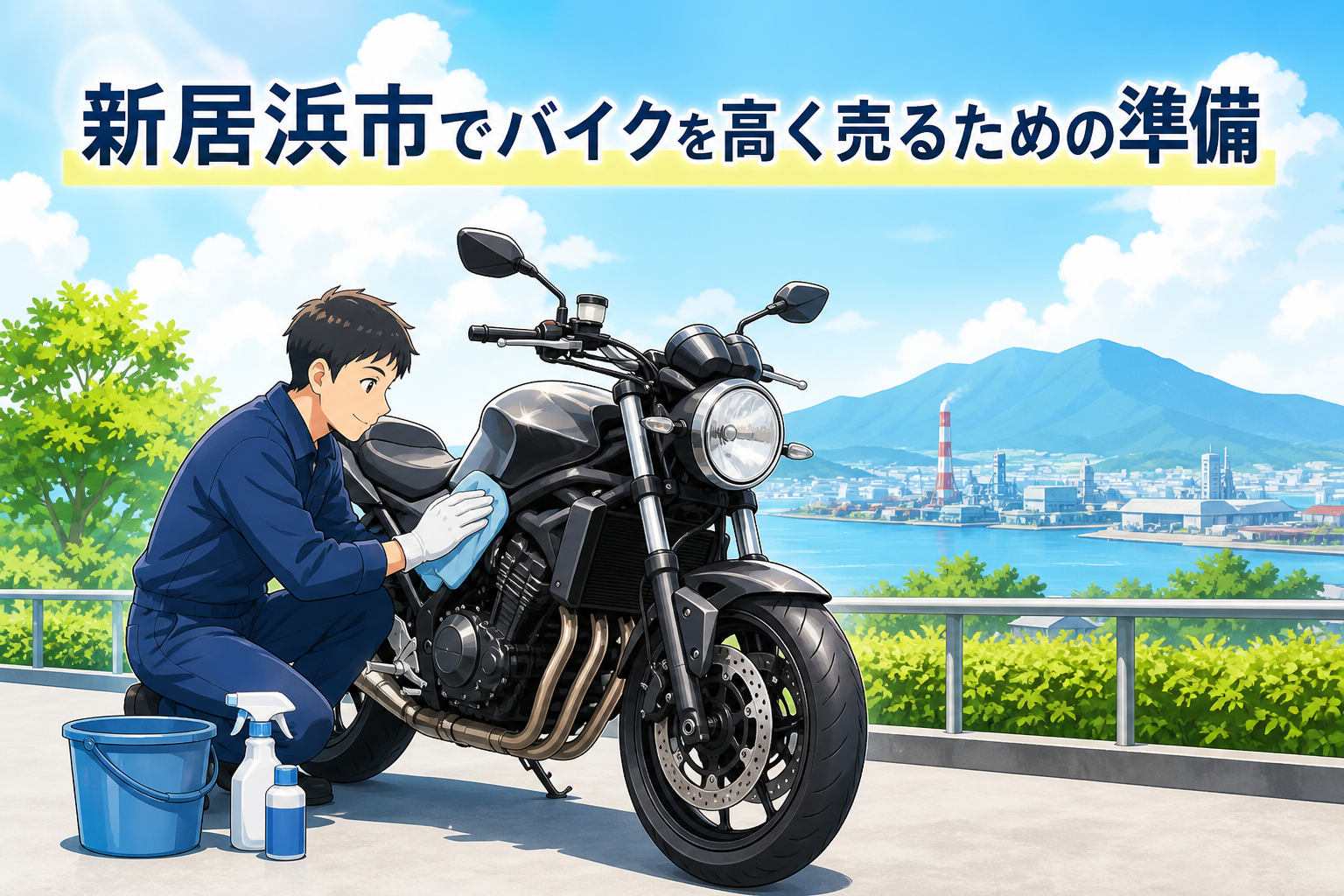 新居浜市でバイクを高く売るための準備