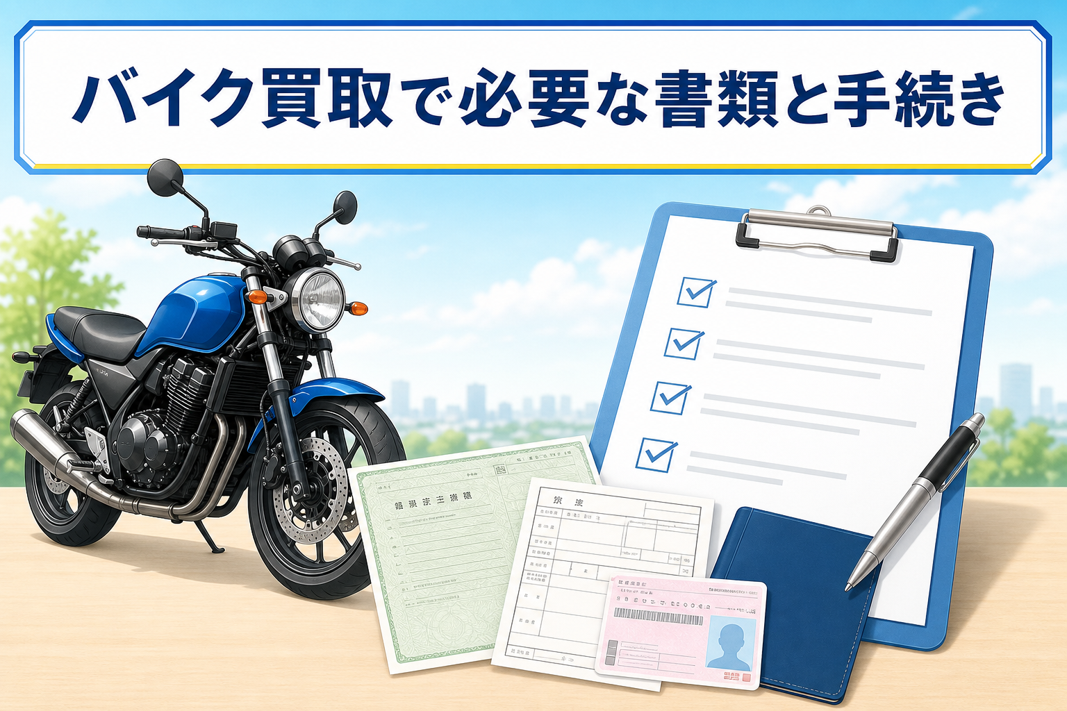 バイク買取で必要な書類と手続き