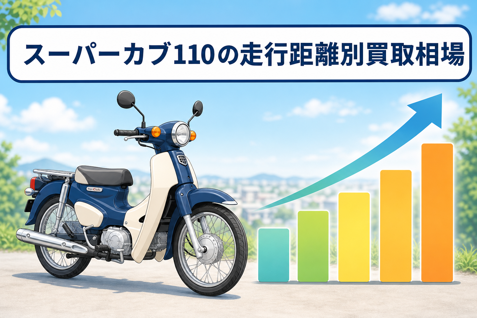 スーパーカブ110の走行距離別買取相場