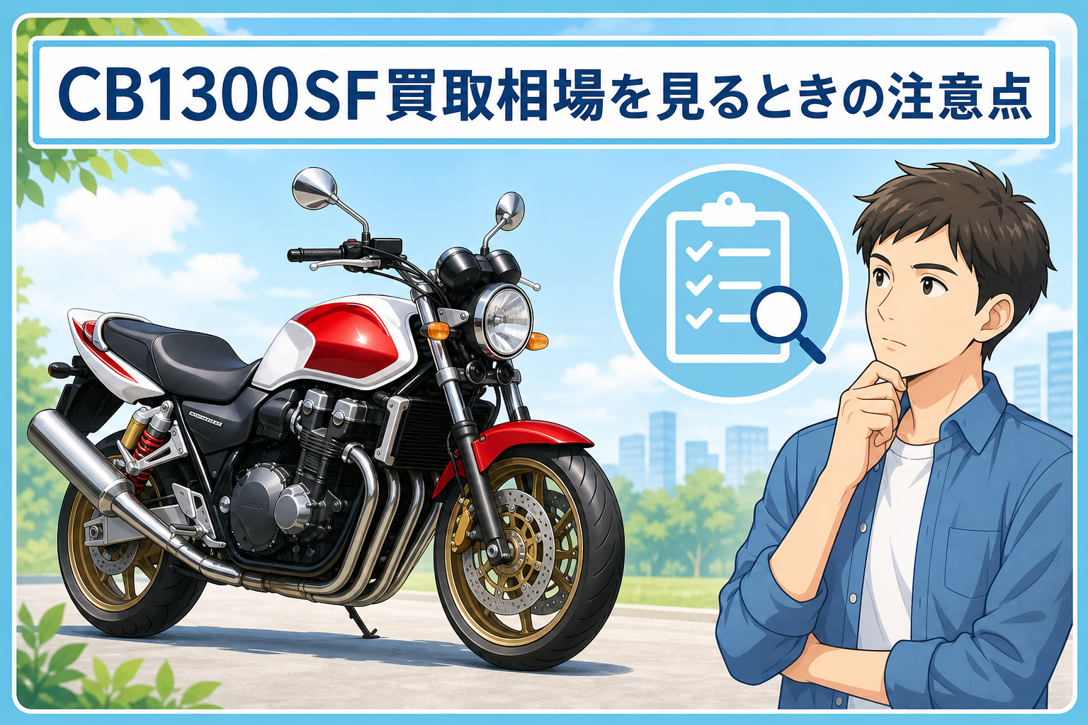 CB1300SF買取相場を見るときの注意点