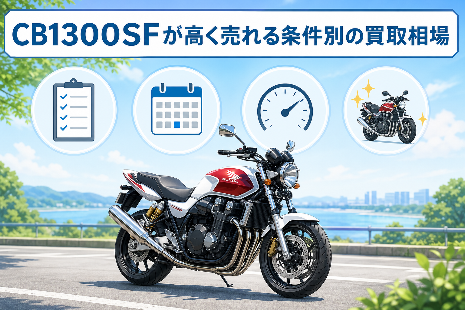 CB1300SFが高く売れる条件別の買取相場