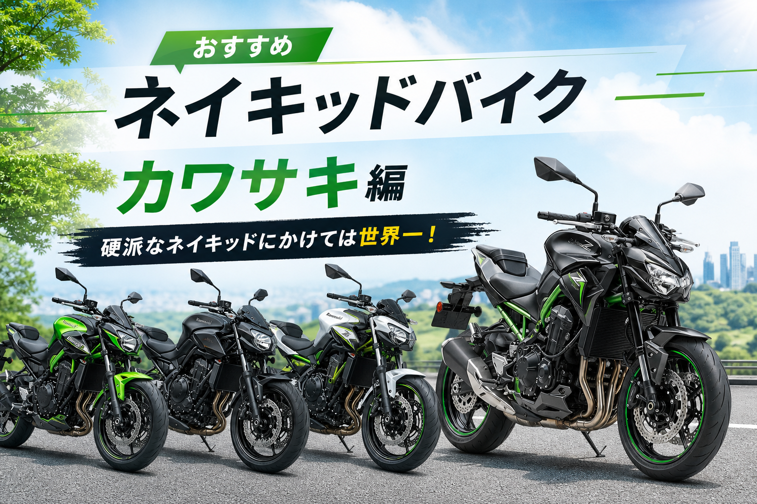 おすすめネイキッドバイク・カワサキ編 | 硬派なネイキッドにかけては世界一!