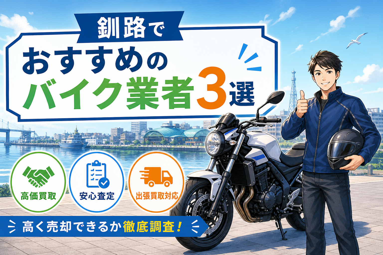 釧路でおすすめのバイク業者3選