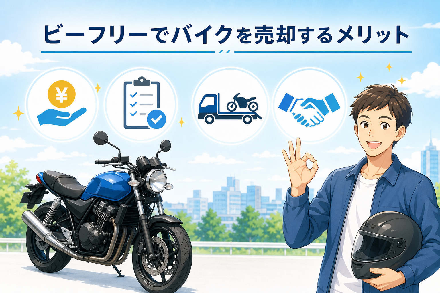 ビーフリーでバイクを売却するメリット