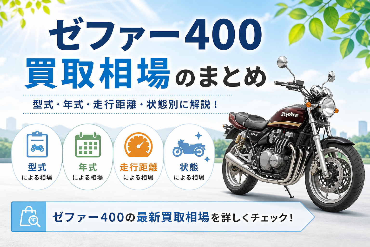 ゼファー400買取相場のまとめ