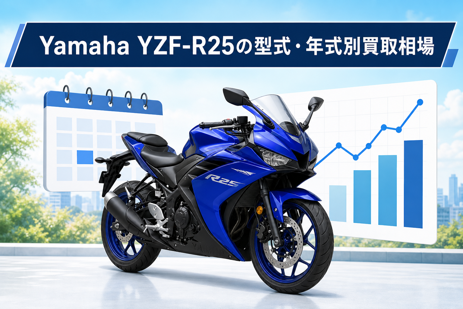 Yamaha YZF-R25の型式・年式別買取相場
