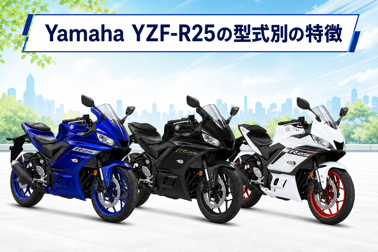 Yamaha YZF-R25の型式別の特徴