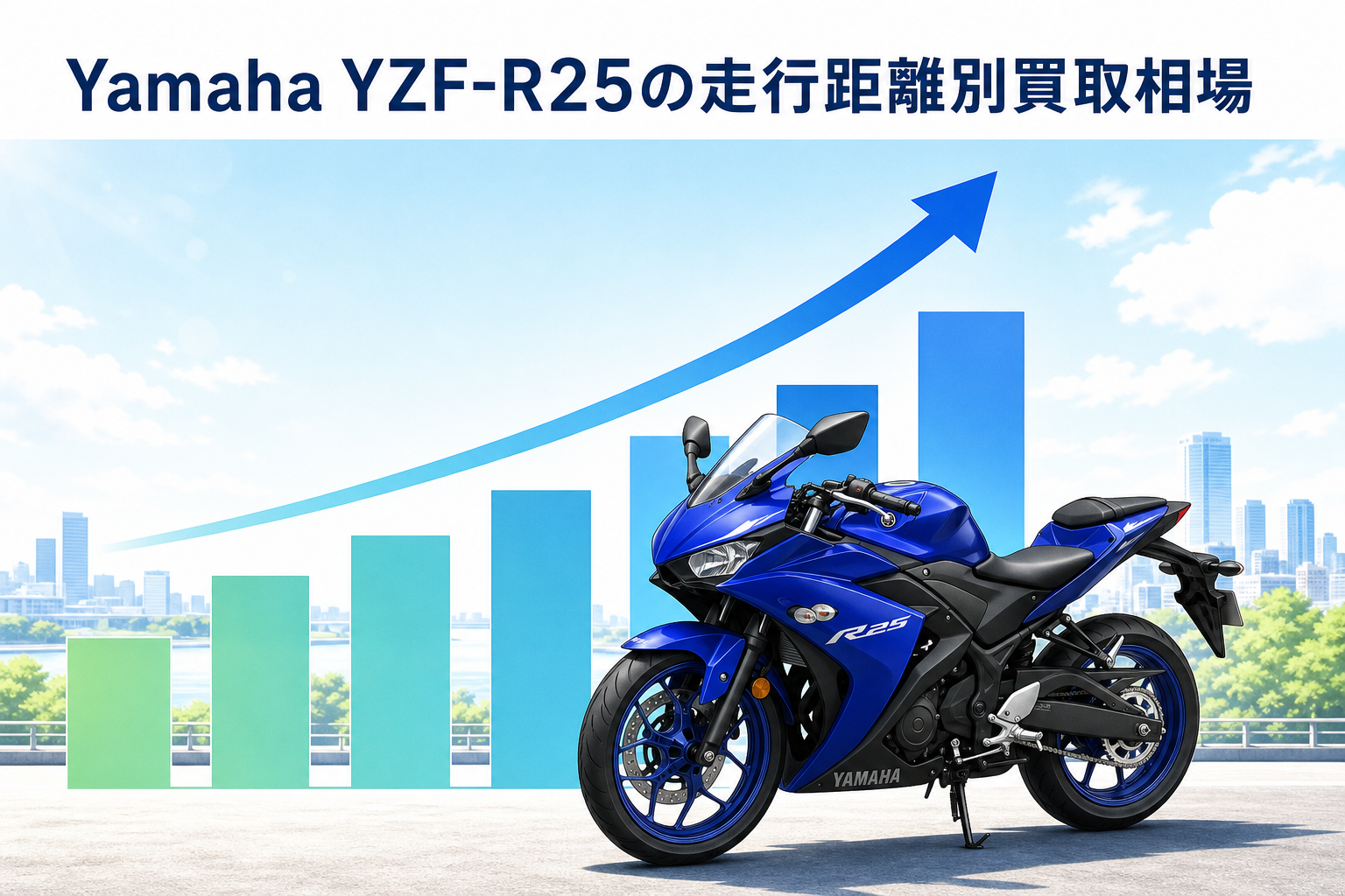 Yamaha YZF-R25の走行距離別買取相場
