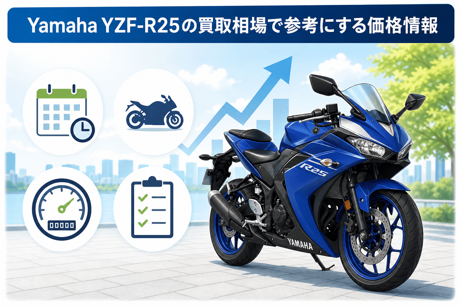 Yamaha YZF-R25の買取相場で参考にする価格情報