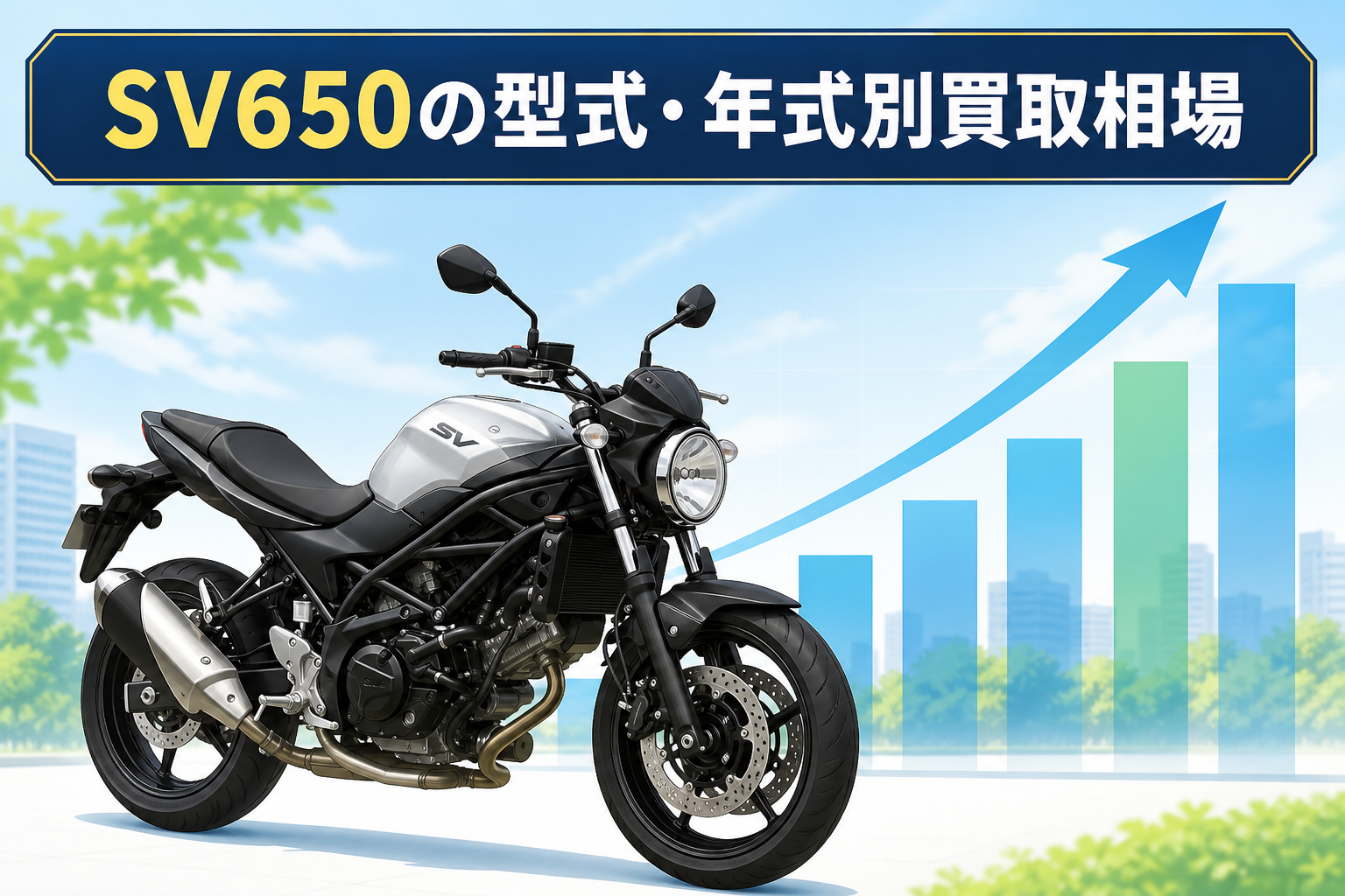 SV650の型式・年式別買取相場